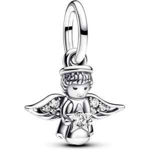 Anwxai-Moments 793598c01 Breloque En Forme D'ange Scintillant,Compatible Avec Les Bracelets Moments Et Me,Silber,Argent Sterling,Zircone Cubique - Neuf