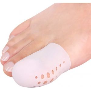 Protecteur D'orteil Blanc, 10 Pièces De Protecteur D'orteils, Embouts D'orteils En Gel Pour Gros Orteil Doux Et Soulage La Douleur Au Pied Et Contre Les Ampoules Et Les Cors - Unisexe. - Neuf