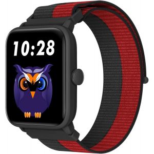JGD-Fitness Tracker Enfant, Montre Connect&eacute;e Digitale Tactile Podom&egrave;tre, Cardiofrequencem&egrave;tre, &Eacute;tanche 5 ATM, Moniteur de Sommeil, R&eacute;veil, Jeux de Puzzle pour Fille Gar&ccedil;on &Acirc;g&eacute;s 3-14, Nylon - Neuf
