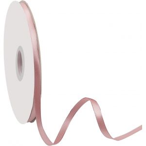 Kal-Ruban De Satin De 6 Mm X 91 M - Ruban Cadeau De No&euml;l - Ruban D&eacute;coratif Pour No&euml;l, Emballage Cadeau, Mariage, D&eacute;coration De No&euml;l (Or Rose) - Neuf