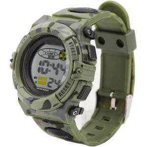Montre De Sport,12 24 Heures Syst&egrave;me Montre Num&eacute;rique &Eacute;tanche Noctilucent Chronographe Montre Pour Homme &Eacute;tudiant Cadeau Ext&eacute;rieur Camouflage Couleur - Neuf
