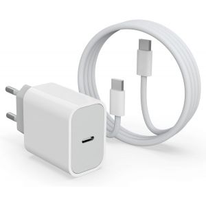 SOUI-Chargeur Usb C For Iphone 16/16 Pro/16 Pro Max/16 Plus/15/15 Pro/15 Pro Max/15 Plus,20W Prise Adaptateur Rapide E 1M Cable Per Ipad Air,Type C Rapida Alimentatore Secteur Mural Alimentation - Neuf