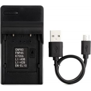 EN-EL10 USB Chargeur pour Coolpix S200, S203, S210, S220, S230, S3000, S4000, S500, S510, S5100, S520, S570, S60, S600, S700, S80 Cam&eacute;ra et Plus - Neuf