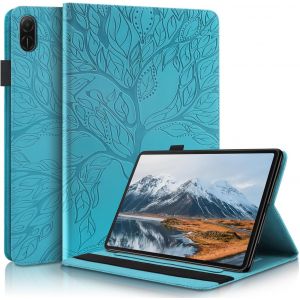 LORANKA-Housse pour Honor Pad X8a 11 Pouces 2024 - &Eacute;tui rabat en similicuir folio avec fonction support et porte-stylo - Housse de protection pour tablette Honor Pad X8a 11 pouces 2024 - Bleu - Neuf
