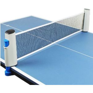 Filet De Ping-Pong Blanc Et Bleu, Filet De Tennis De Table Rétractable/Ensemble De Remplacement, Filet Réglable, Filet De Voyage Portable, Accessoires D'intérieur Et D'extérieur - Neuf