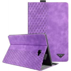 Kal-Coque Pour Samsung Galaxy Tab A6 10.1 Pouces 2016 (Sm-T580/T585), Tablette Housse De Protection Pour Samsung Galaxy Tab A6 2016, Cuir Pu Étui Case Pour Samsung Galaxy Tab A 10.1"", Violet - Neuf