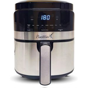 Friteuse &agrave; air Piscittina 5.5L 1500W 8 Programmes pr&eacute;d&eacute;finis &Eacute;cran tactile Wi-Fi App d&eacute;di&eacute;e [Classe d'efficacit&eacute; &eacute;nerg&eacute;tique A+++] - Neuf