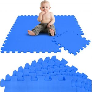 9 Pi&egrave;ces Tapis De Sol B&eacute;b&eacute; D&egrave;s Le Premier Mois - 30x30 Cm Dalles En Mousse Eva - Surface De Jeu Douce Pour L'&eacute;veil - Carr&eacute;s Puzzle Antid&eacute;rapants - Rev&ecirc;tement Pour La Chambre Des Petits - Neuf