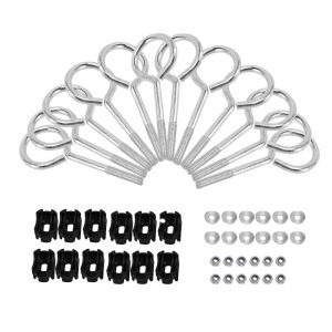 Vis De Trampoline Kit En Acier Vis De Remplacement De Trampoline Outil De Stabilité De Trampoline Avec Écrou Rond P - Neuf