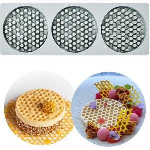Kal-Tapis Dentelle Moule En Silicone À Nid D'abeille Pour Décoration De Gâteaux De Cuisine, Moule À Gâteau En Silicone, Moule À Gâteau En Forme De Ruche, Moule À Gâteau - Neuf