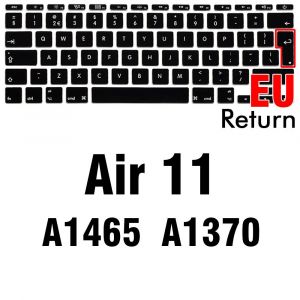 Couverture de clavier transparente pour Macbook Air 13 M2 Pro 13 M1 Pro14 15 16 Retina 11,coque de protection en Silicone A2337 A2779 A2681 - Type EU Air 11 - Neuf