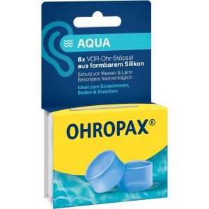 Kalanka-Aqua Lot De 6 Bouchons D'oreilles Anti-Eau Pour La Natation, Le Bain Ou La Douche - Bouchons Pr&eacute;-Auriculaires En Silicone Mall&eacute;able - Convient &Agrave; Toutes Les Oreilles - Indice D'isolation - Neuf