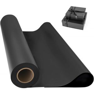 Papier Cadeau Noir Papier Kraft Emballage 38Cm X 10M Papier Kraft Rouleau Pour L'Emballage De Cadeaux,L'Artisanat,L'Art,L'Emballage,Les Envois Postaux - Neuf