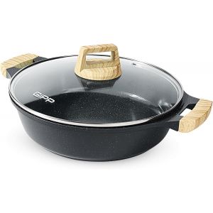 Subzonal-Faitouts 28 Cm, Construction En Aluminium Moul&eacute; Sous Pression, Casserole Antiadh&eacute;sive Haute Performance, Couvercle En Verre, Adapt&eacute;e &Agrave; Toutes Les Plaques De Cuisson - Neuf