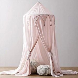 Tente De Jeu Ronde Rose Enchanteresse Pour Enfants - Château Intérieur/Extérieur Avec Protection Contre Les Insectes Et Installation Facile - Neuf