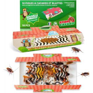 10 Pièges à Cafards et Blattes. Produit Anti Cafard Puissant Professionnel. Piege Cafard Non Toxique - Neuf