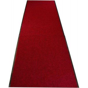 Tapis De Sol 90 X 300 Cm - Antid&eacute;rapant - Pour Couloir,Entr&eacute;e - Rouge Fonc&eacute; - Neuf