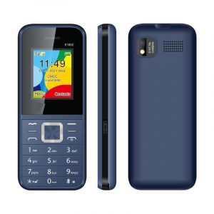 T&eacute;l&eacute;phone Portable 1.77 Pouces 1800mAh Bluetooth FM MP3 MP4 Dual SIM Noir Bleu YONIS - Neuf