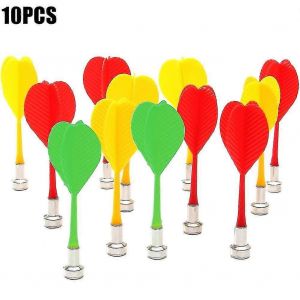 10 Pcs Remplacement Fl&eacute;chettes magn&eacute;tiques Fl&eacute;chettes en plastique Aile Fl&eacute;chettes pour Aimant Fl&eacute;chettes Cible Jeu Jouets - Neuf