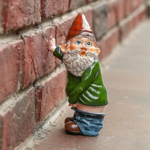 Statues de nains de jardin, nains coquins, nains drôles, décorations de jardin pour jardin extérieur - Nains de jardin qui font pipi - Neuf