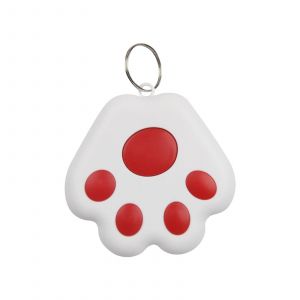 Traceur GPS en forme de patte de chien,alarme anti-perte,sans fil,localisateur Bluetooth pour animaux de compagnie- Red-B504178 - Neuf