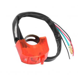 Interrupteurs De Moto, Bouton-Poussoir, Connecteur, Poignee, Lampe Torche Pour Vtt (Rouge) - Neuf