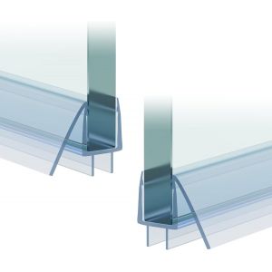 Lot de 2 joints de rechange pour cabine de douche-100 cm-Déflecteurs d'eau-Épaisseur du verre : 8 à 10 mm - Neuf