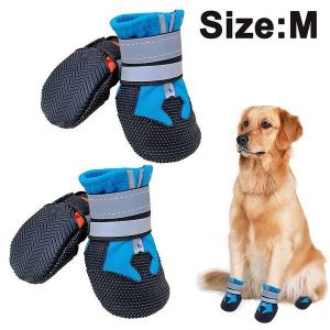 Bottes Antidérapantes Et Imperméables Pour Chien ¿ Bottines Réglables Pour Une Protection Extérieure, Chaussures Respirantes Et Confortables Pour Chien, Tailles M, L Et Xl - Neuf