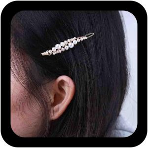 Kal-Barrette Perle Barrette Perle Barrette Perle Barrette Perle Épingle Cheveux Épingle Cheveux Perle Française Barrette Perle Mariée Accessoires Cheveux Pour Femmes Et Jeunes Filles - Neuf