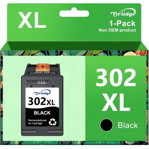 302Xl Cartouches D'Encre Remplacement Pour Cartouche Hp 302 Xl Noir Pour Hp Envy 4520 4525 4527 4524, Deskjet 3639 3630 3632 3636 3634 2130, Officejet 3831 3833 3830 4650 5220 (1 Noir) - Neuf