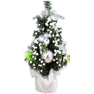 Les D&eacute;corations De No&euml;l De Bureau Blanc Mini Arbre - Neuf