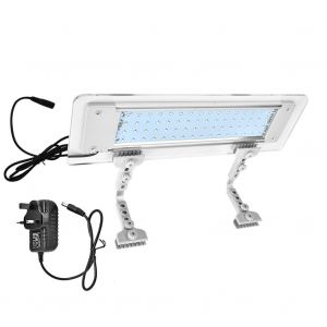 Hjlian Lampe Led A Pince Pour Aquarium, Eclairage A Pince Pour Plantes Aquatiques (Prise Britannique Hl-580a 100-240 V) - Neuf