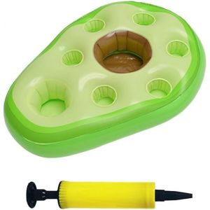 Gonflable Porte Gobelet Piscine Ananas 7 Trous Gobelet Gonflable Flottant 2 en 1 Boissons et Porte Collation Grande Capacité pour la Piscine D'été Les Fêtes sur la Plage - Neuf