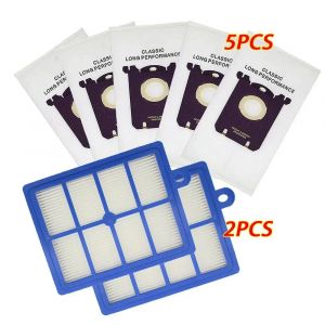 Filtre Hepa De Remplacement Sacs &Agrave; Poussi&egrave;re Pour Transporteur Aspirateur Filtre Transporteur Hepa Et Pour S-Bag Pour Philips Sacs Aeg.7Pcs. - Neuf