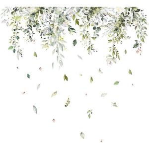 Sticker Muraux Plante Fleurs,Plante Autocollant Décoratifs,Sticker Mural Plante Tropicale Plinthe Autocollant Muraux Mural Stickers Décoration De Fenêtre Pour Chambre D'enfant,Salon,Chambre.[X47] - Neuf