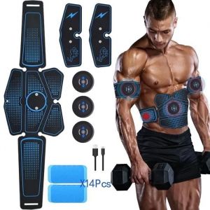 Appareil Abdominal, Abs Trainer Ems Smart Ceinture Usb De Charger Electrostimulateur Musculaire Fitness Entraînement - Neuf