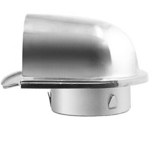 Hotte de ventilation étanche en acier inoxydable de 4 pouces / 100 mm,évent d'évacuation anti-corrosion pour la sortie d'air murale - Neuf