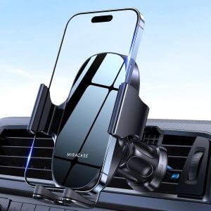 Support Telephone Voiture, [2 En 1] Porte T&eacute;l&eacute;phone Voiture Grille A&eacute;ration Pare Brise Tableau De Bord Compatible Avec Iphone, Samsung, Huawei, Xiaomi - Neuf