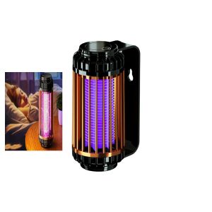 Lampe anti-moustiques &eacute;lectrique rechargeable USB avec lumi&egrave;re violette et fonction veilleuse - Neuf