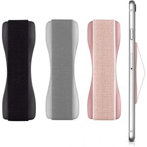 KALANKA-Sangle de Doigt pour téléphone portabl,Sangle poignée Dos Smartphone Dragonne Noire pour téléphone Portable, dragonne Rose pour téléphone 3 Supports pour Smartphone - Neuf