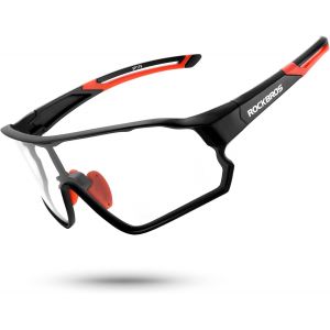 Subzonal-Lunettes V&eacute;lo Hommes Photochromiques, Lunettes De Soleil Photochromiques Cyclisme Hommes Femmes Transparantes Anti-Uv400 Pour Sport Vtt Baseball P&ecirc;che Ski Course, Noir - Neuf