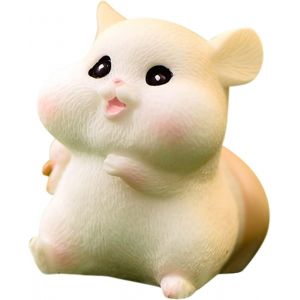 10pcs Figurines De Personnage De Hamster Miniatures - Collection De Contes De Fées - Décoration De Jardin - Cadeau D'anniversaire - Statue De Mains - Neuf