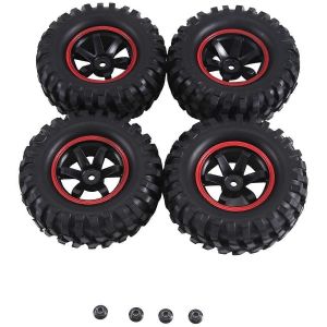 4pcs 96mm 1,9 pouces pneus et jantes pour Axial SCX10 1:10 RC voiture,A - Neuf