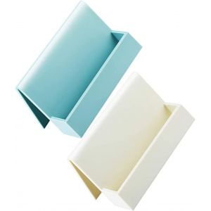 2Pcs Carte de visite Bo&icirc;te de Rangement d&eacute;co Titulaire de Voiture de Carte de Gadget, Bo&icirc;te de Rangement d&eacute;co Simple support de Stockage en Plastique de Bureau Titulaire de la Carte - Neuf