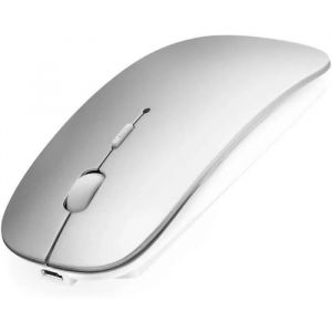 Souris Bluetooth - Non sp&eacute;cifi&eacute; - Mini Souris Silencieuse - Rechargeable - Gris - Bluetooth 4.0 - Neuf