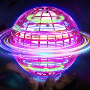 Letnerny-Boule Volante Lumineuse, Magique Balle Volante Flying Orbi Boomerang Ball Spinner, Ballon Volant Lumineux Drone Hoverball, Jouet Cadeau Pour 6 7 8 9 10+ Garcon Fille Enfant Ado Int&eacute;rieur Ext-Pekoiu - Neuf