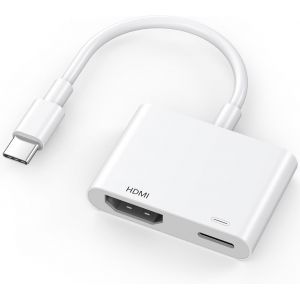 KALANKA-Adaptateur USB-C vers HDMI certifi&eacute; Apple MFi pour iPhone 15/16 vers TV, 4K &agrave; 60 Hz et charge rapide de 100 W, dongle de type C vers HDMI pour iPad Pro, MacBook Air, Galaxy S25/S24 vers monit - Neuf