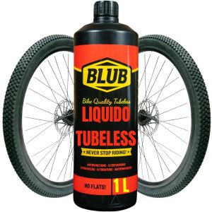 Letnerny-Liquide Anti-Crevaison Pour Vélo Tubeless Mtb 1 Litre | Liquide Anti-Crevaison Pour Vélo | Kit De Réparation De Pneus, Patchs Vélo | Gel Anti-Crevaison Pour Seringue Tubeless - Neuf