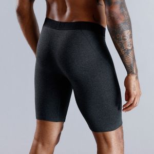 Boxer En Coton Pour Hommes,Sous-Vêtements À Jambes Longues,Short,Grande Taille Et Culotte,Marque De Luxe,Style 2024 -B7 Dark Gris-S - Neuf