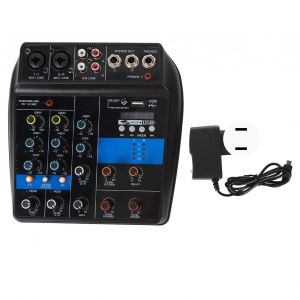 Mixeur Audio Usb 4 Canaux Stereo, Equipement De Scene Professionnel, Prise Us 100-240 V - Neuf
